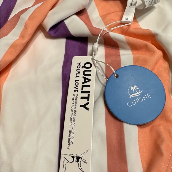 NWT Cupshe One Piece Swimsuit XL - Picture 6 of 6